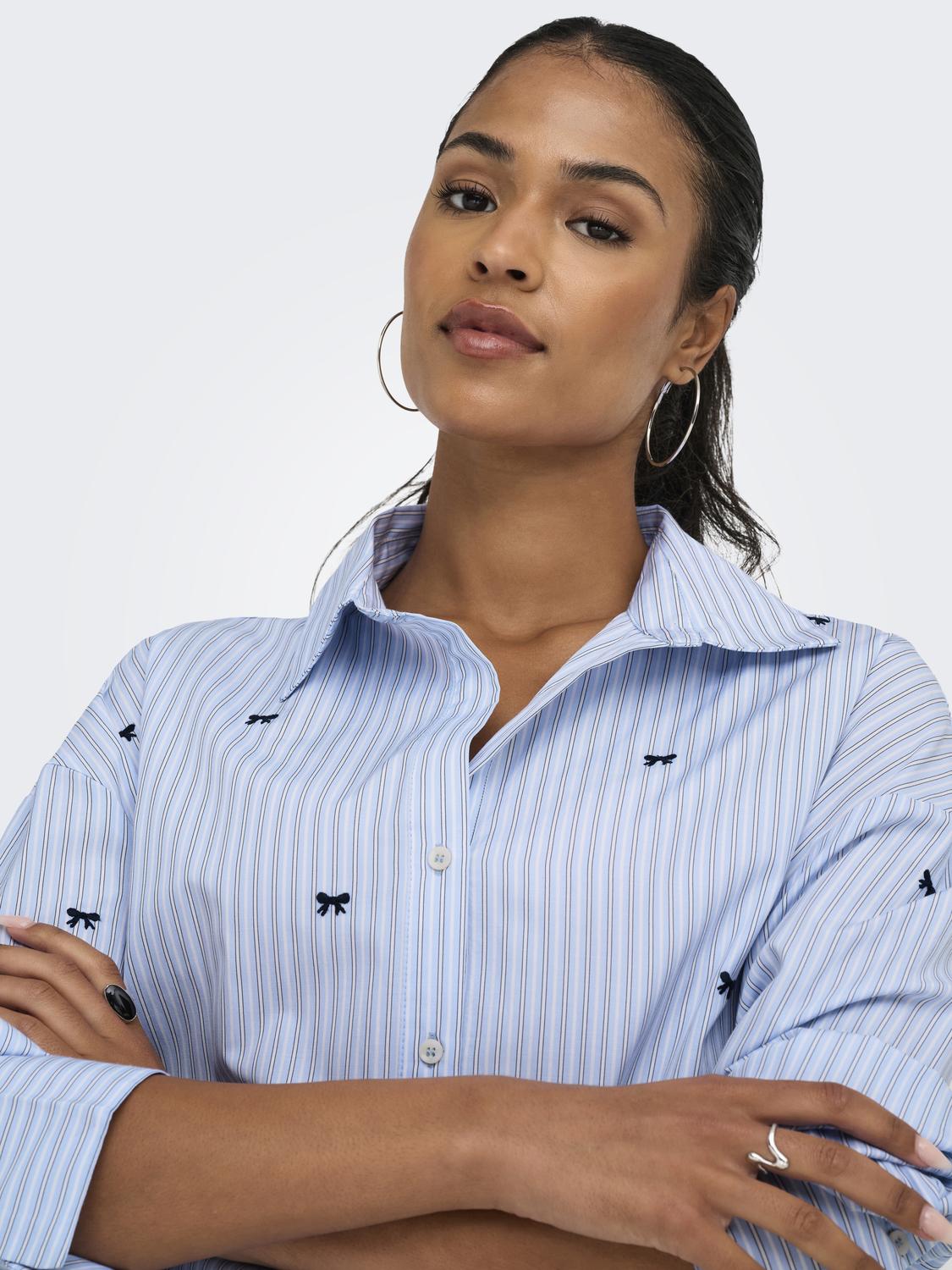 ONLOREGON ZEIDI LS BOW SHIRT NOOS WVN - 5
