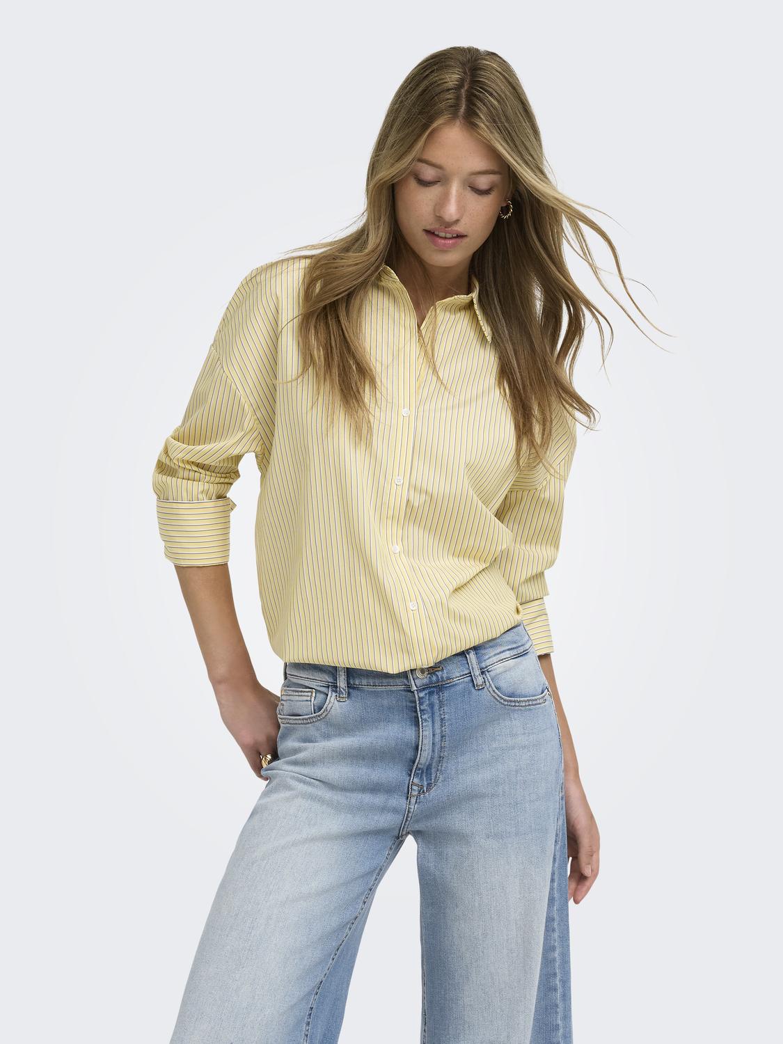 ONLOREGON ALVA LS REG SHIRT NOOS WVN