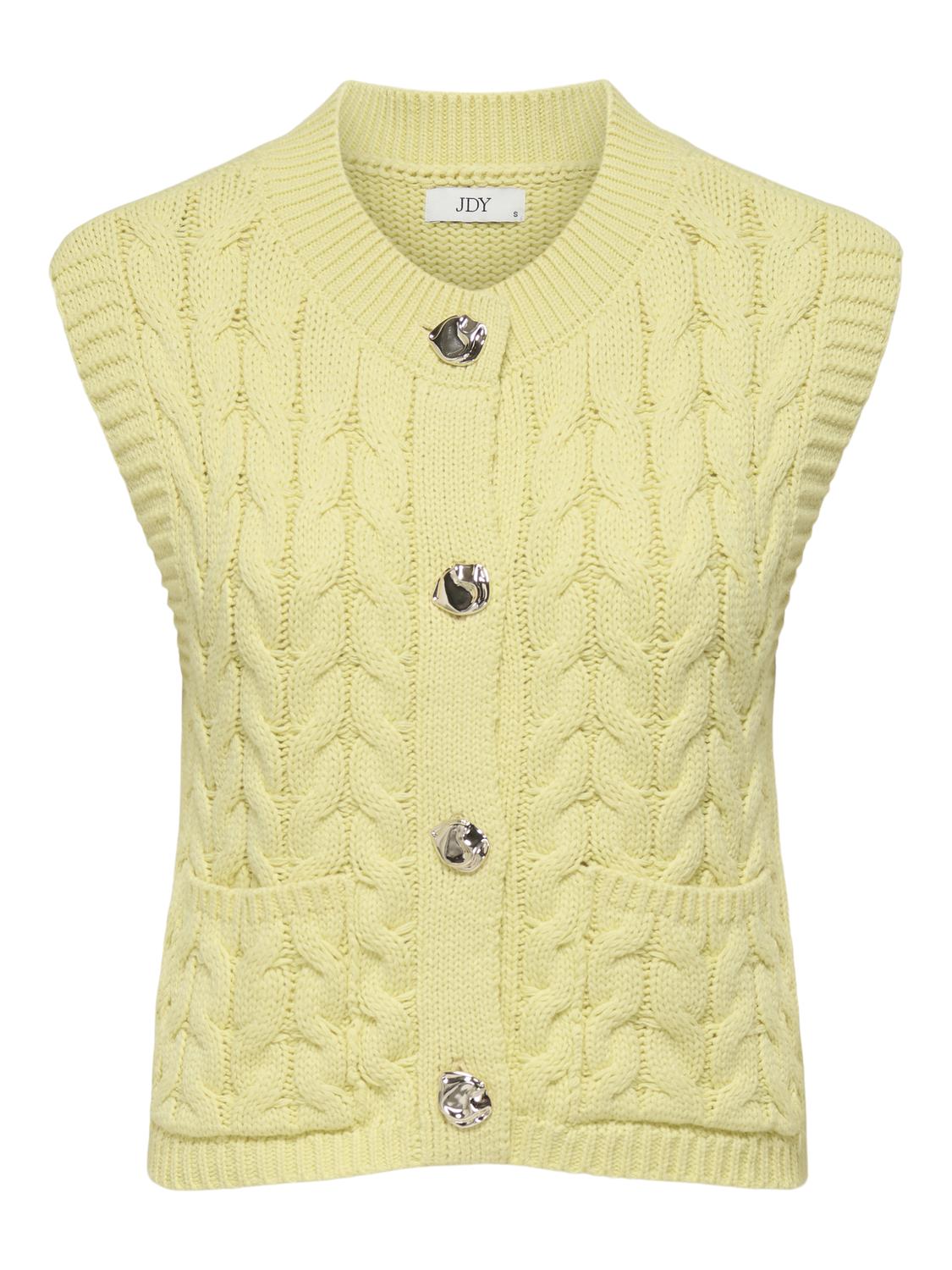JDYANNALISE S/L O-NECK CABLE VEST KNT