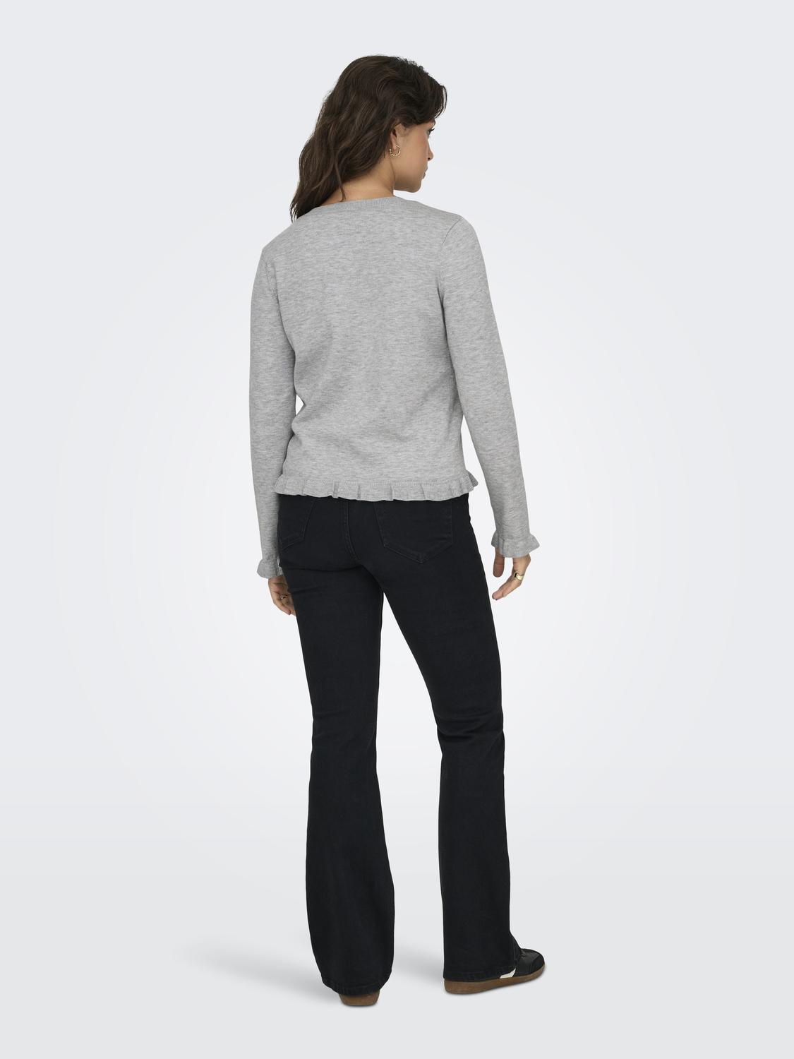 ONLCINDEREL LS FRILL CARDIGAN EX KNT - 2