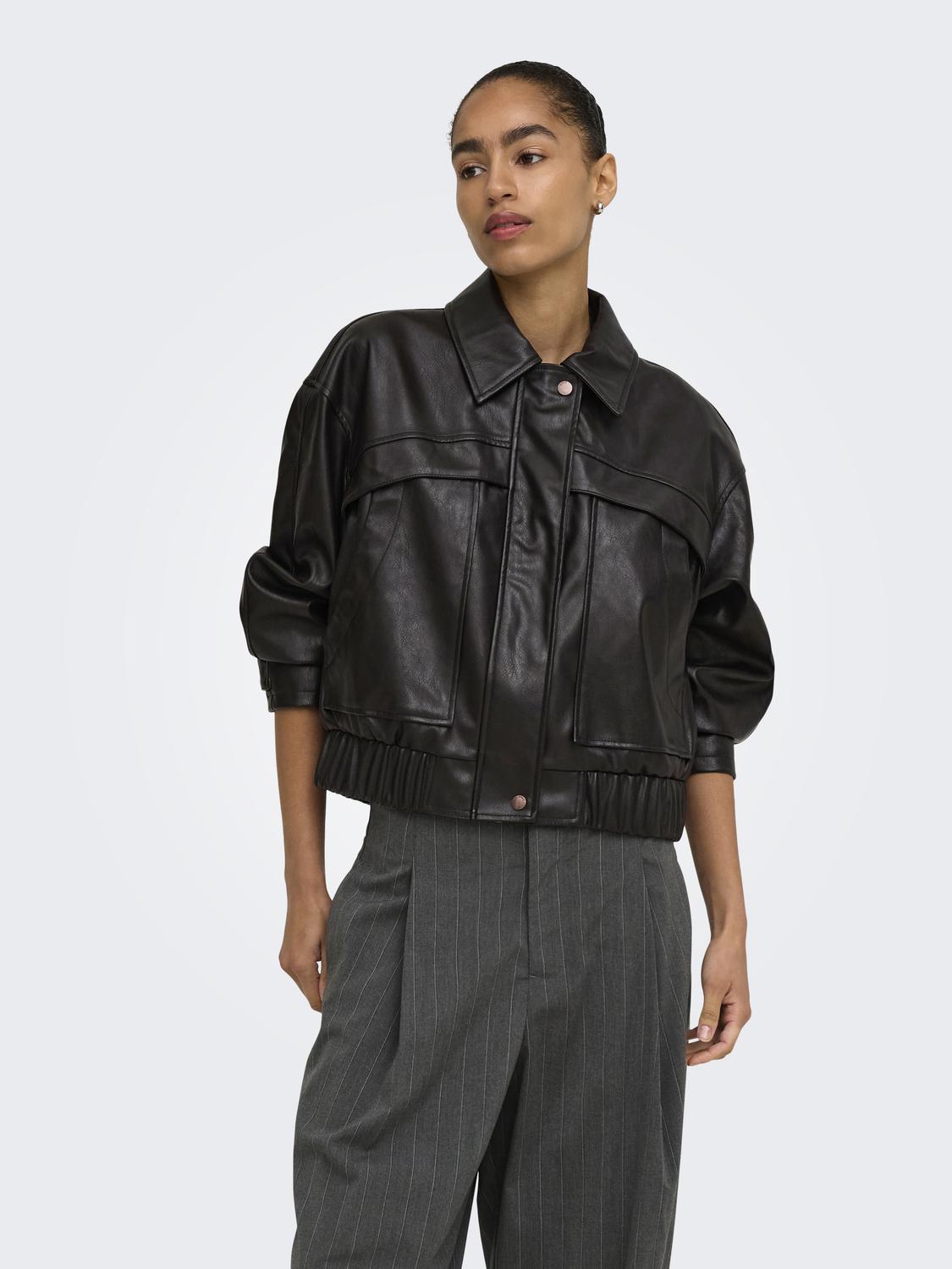 ONLMELLE FAUX LEATHER JACKET OTW