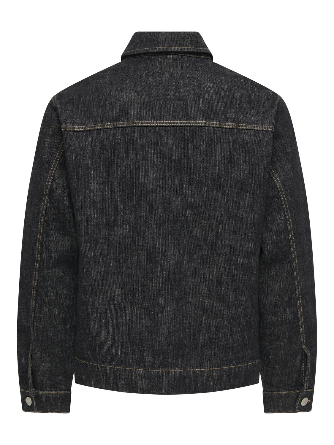 ONSCASSEL BLK RINSE 8542 DOT DNM JACKET - 8