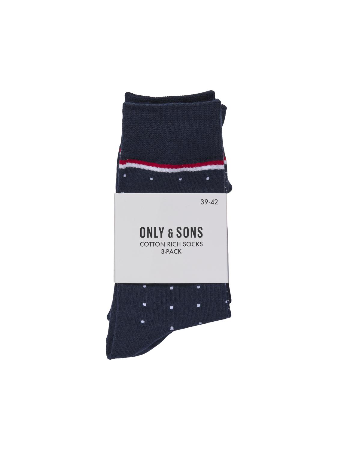 ONSBASIC COTTON SOCK 3 PACK NOOS - 4