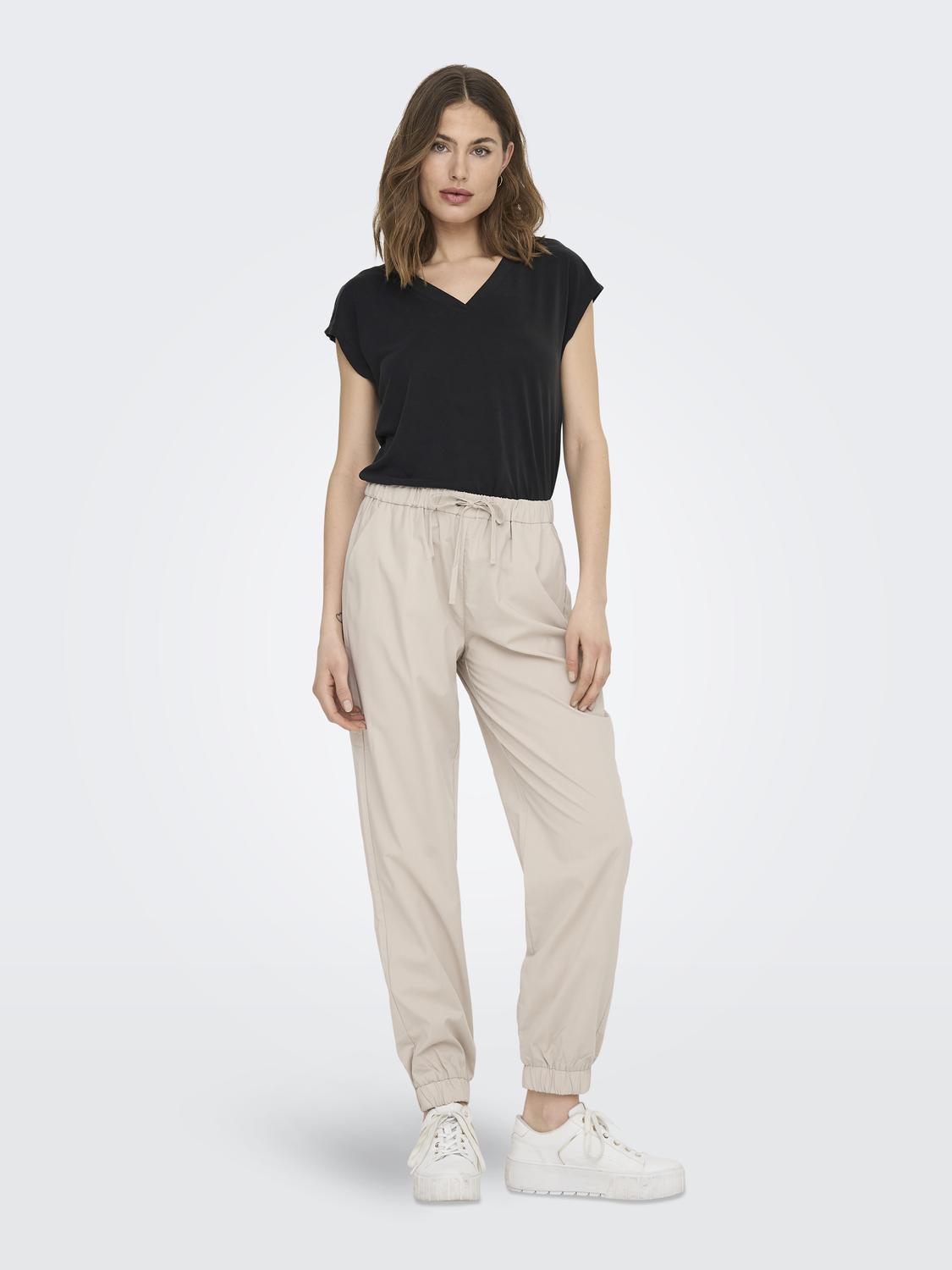 ONLFREE S/S MOD.V-NECK TOP JRS NOOS