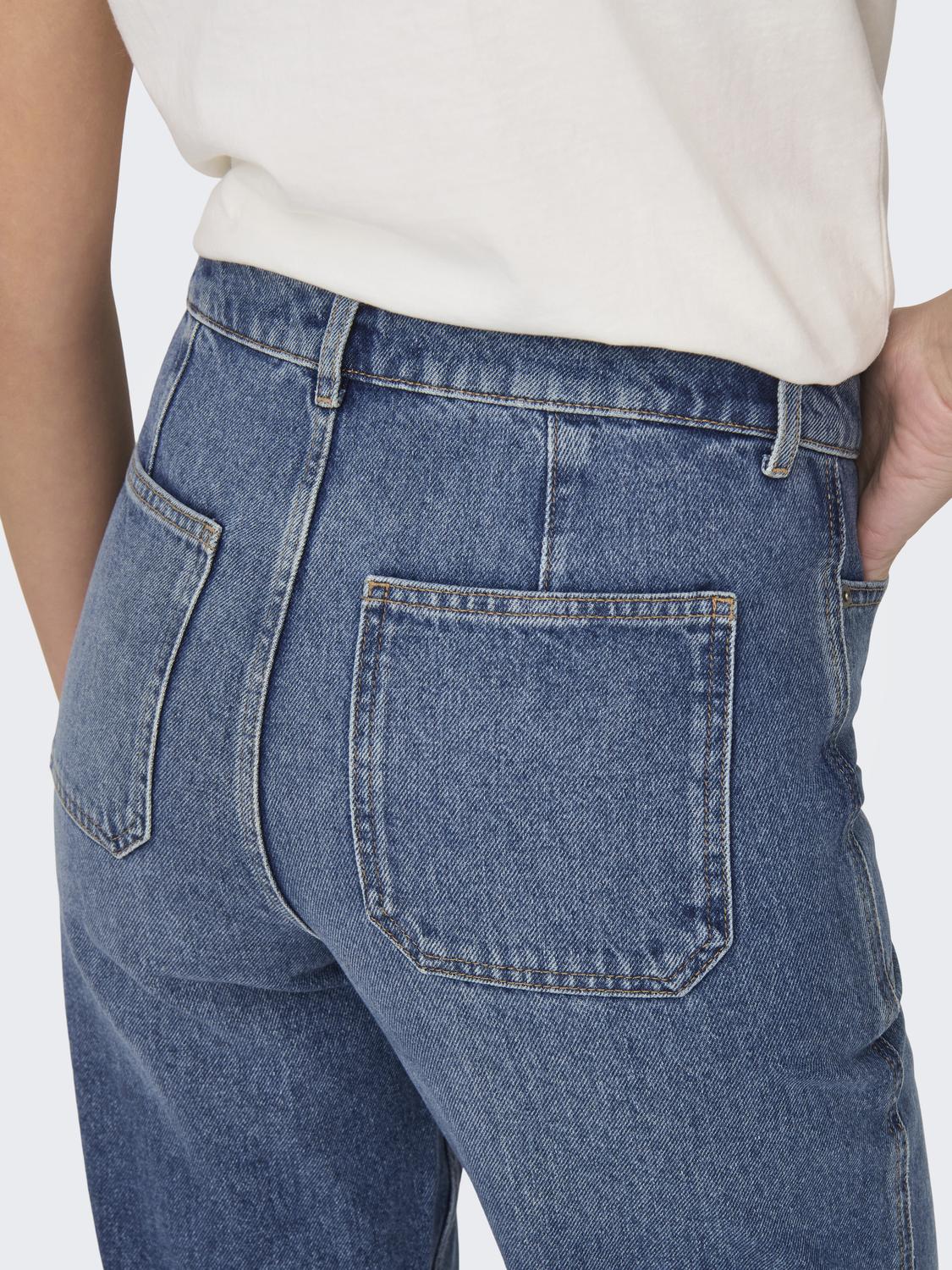 JDYMAYA HIGH WAIST WIDE JEANS DNM NOOS - 5