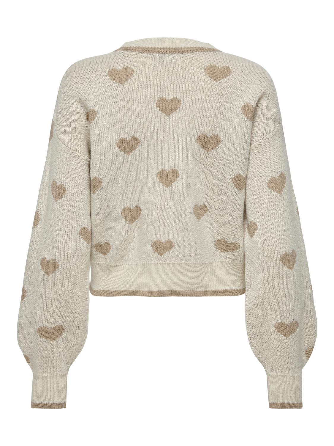 JDYROMANCE L/S JACQ. PULLOVER KNT NOOS - 7
