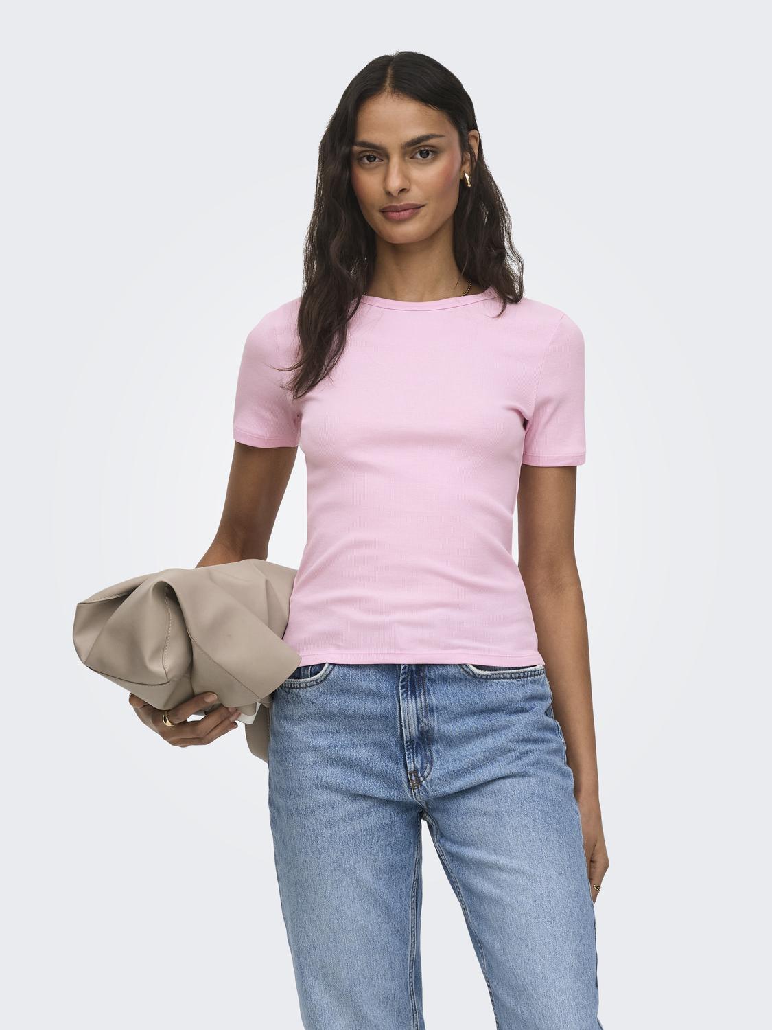 JDYLUCKY S/S O NECK TOP JRS NOOS