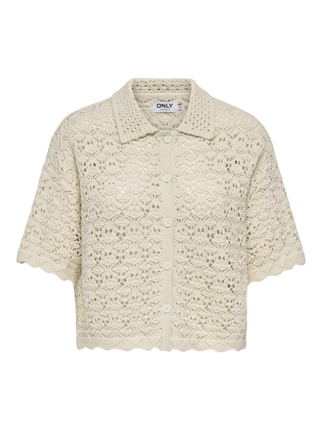 PGLAUREN S/S CARDIGAN KNT
