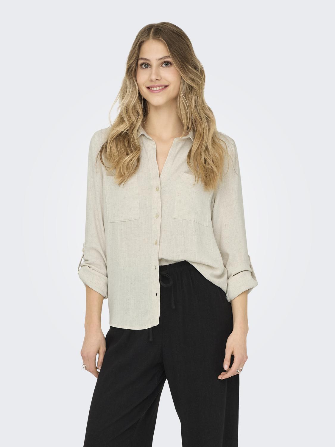 ONLYASMIN-SIESTA LS LI BL SHIRT PNT NOOS
