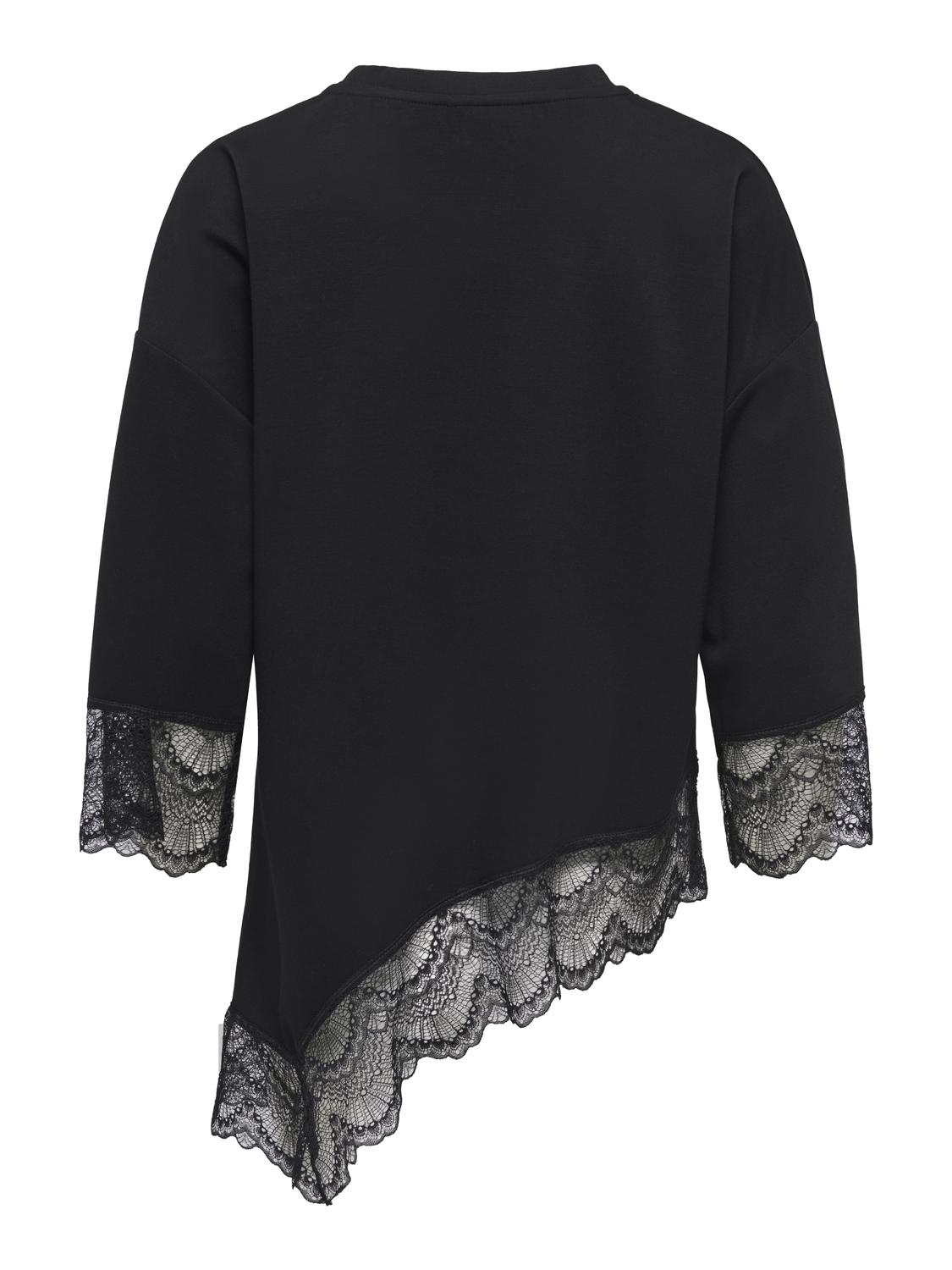 STUMATO 3/4 LACE ASYM TEE SWT - 3