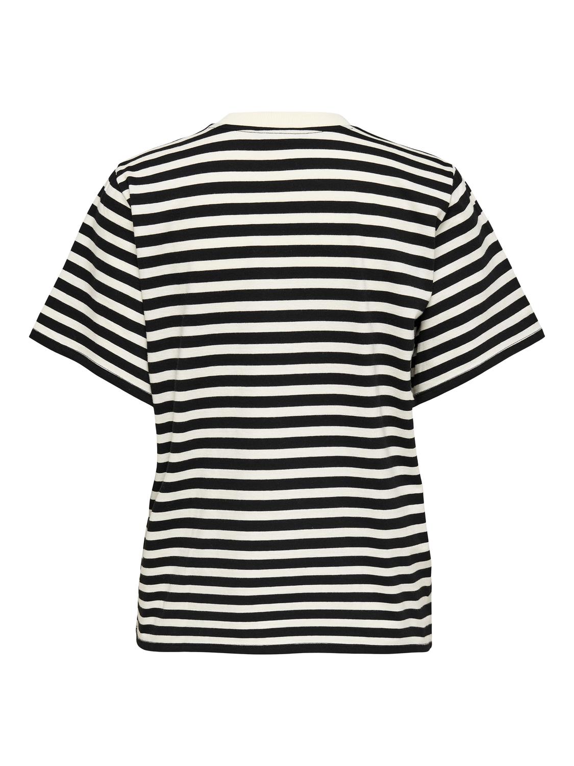 ONLLIVINA Hverdagstøj: Komfortabel T-shirt med O-hals og korte ærmer