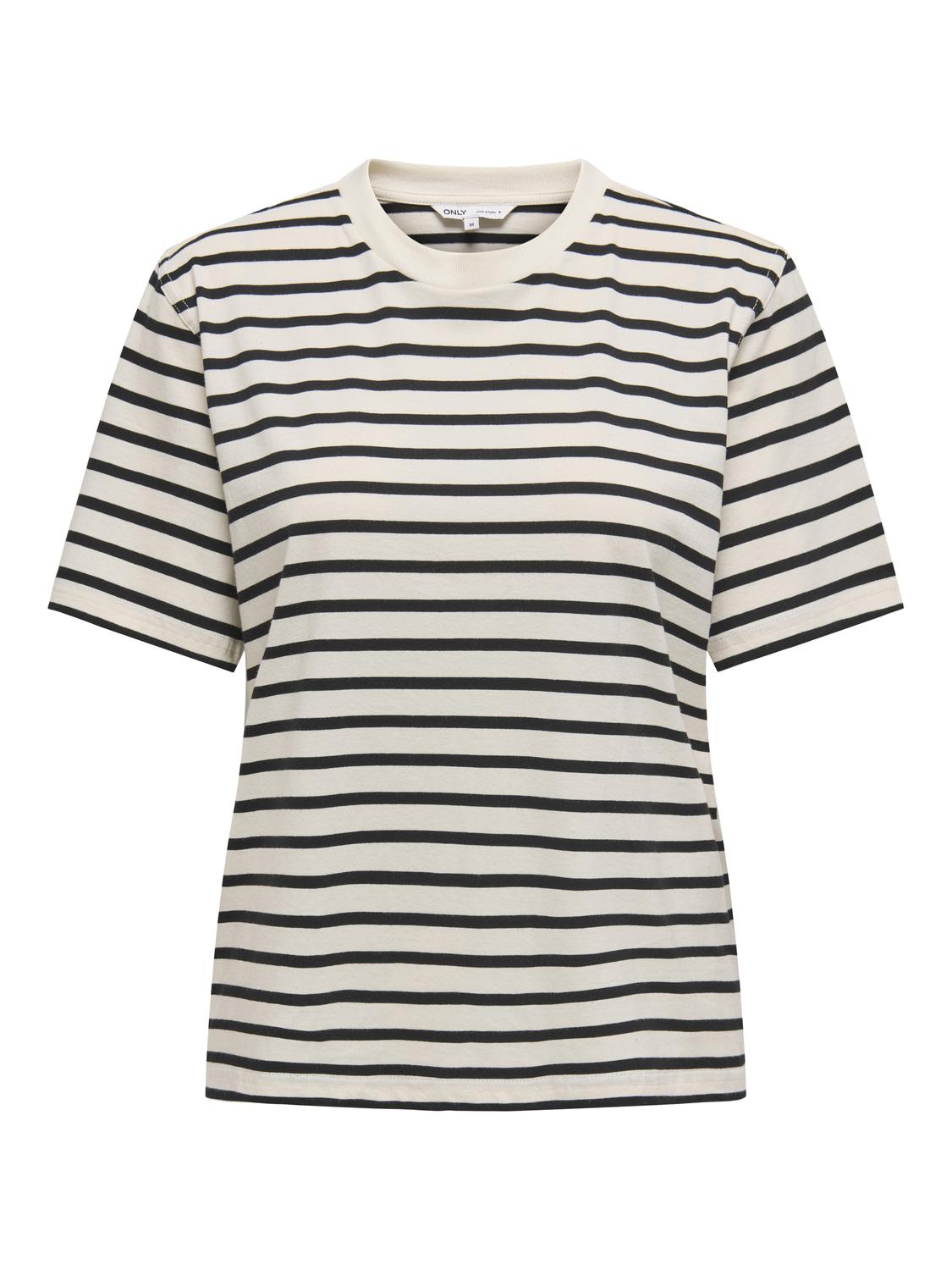 ONLLIVINA Dagelijks gebruik: Comfortabel T-shirt met O-hals en korte mouwen