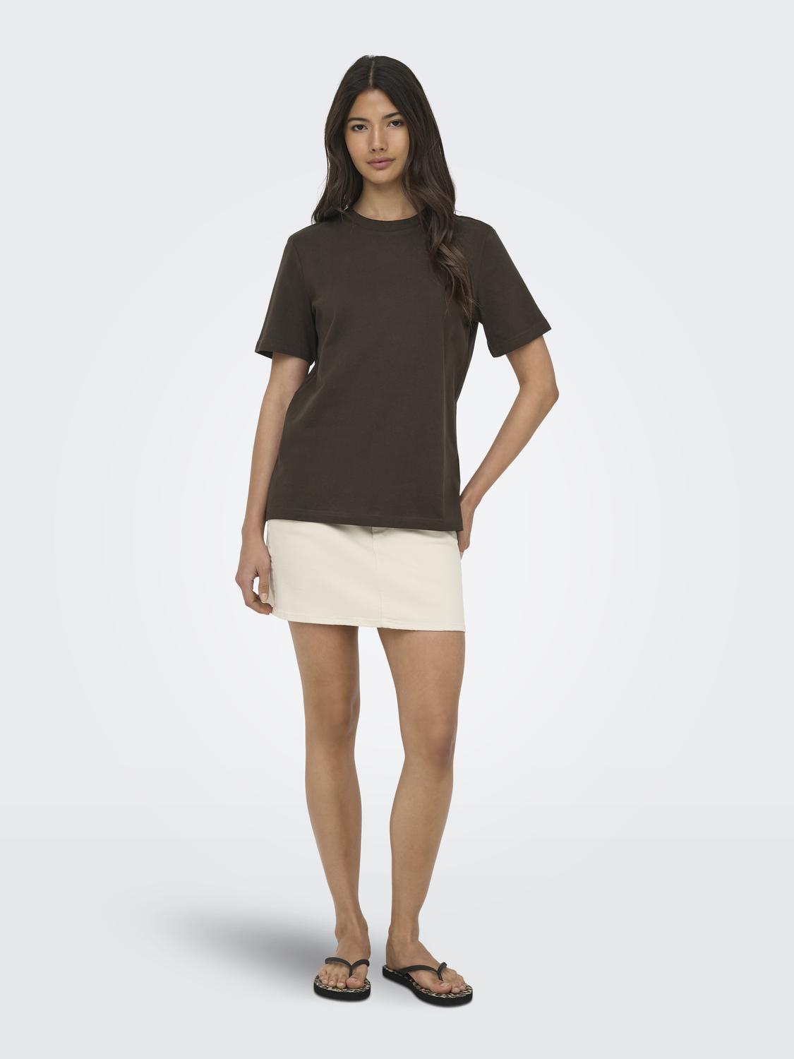ONLMONJA Basic Regular Fit T-shirt med O-hals design