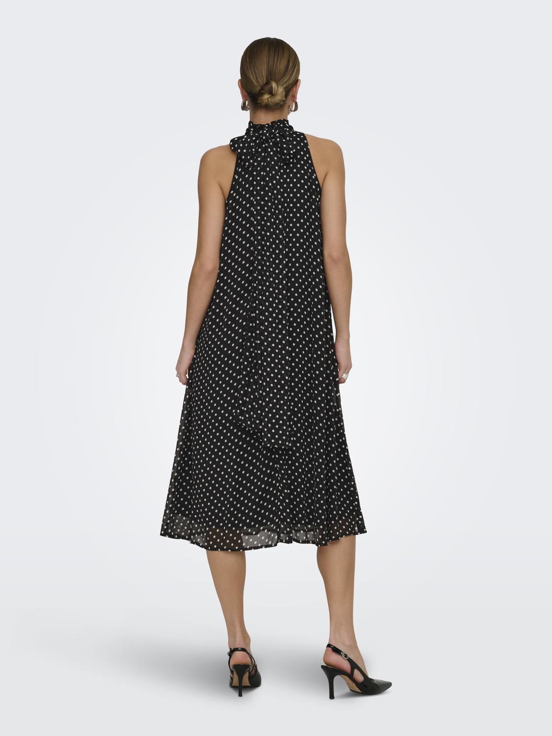 JDYPOLKA S/L HALTERNECK MIDI DRESS WVN - 2