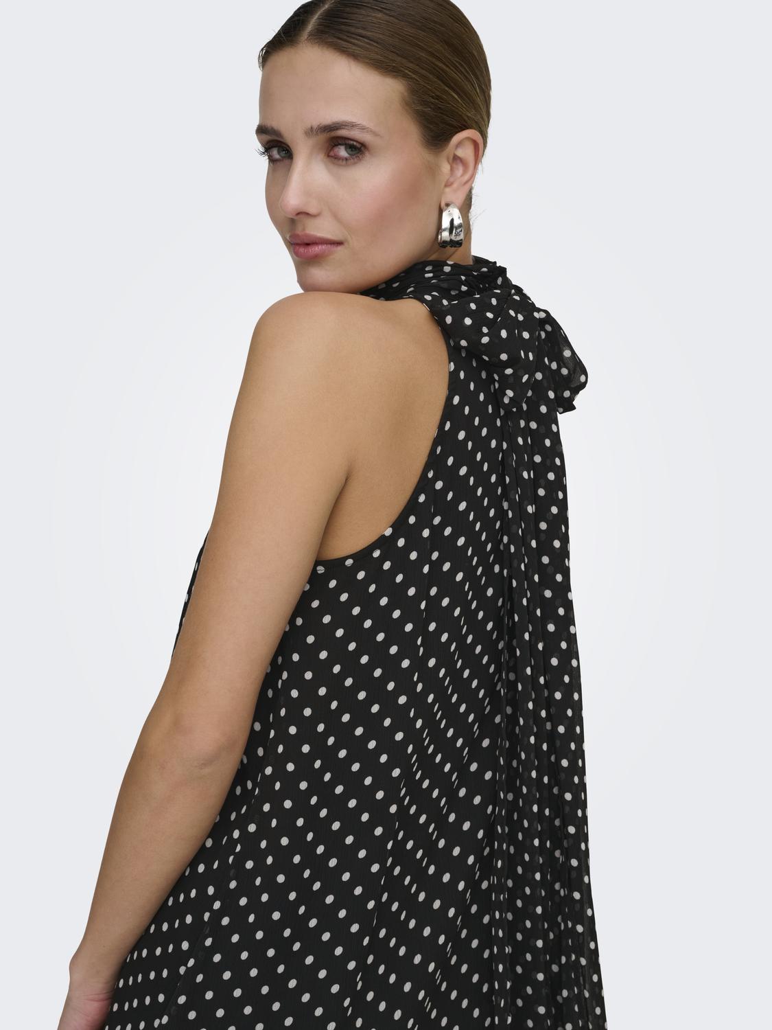 JDYPOLKA S/L HALTERNECK MIDI DRESS WVN - 6