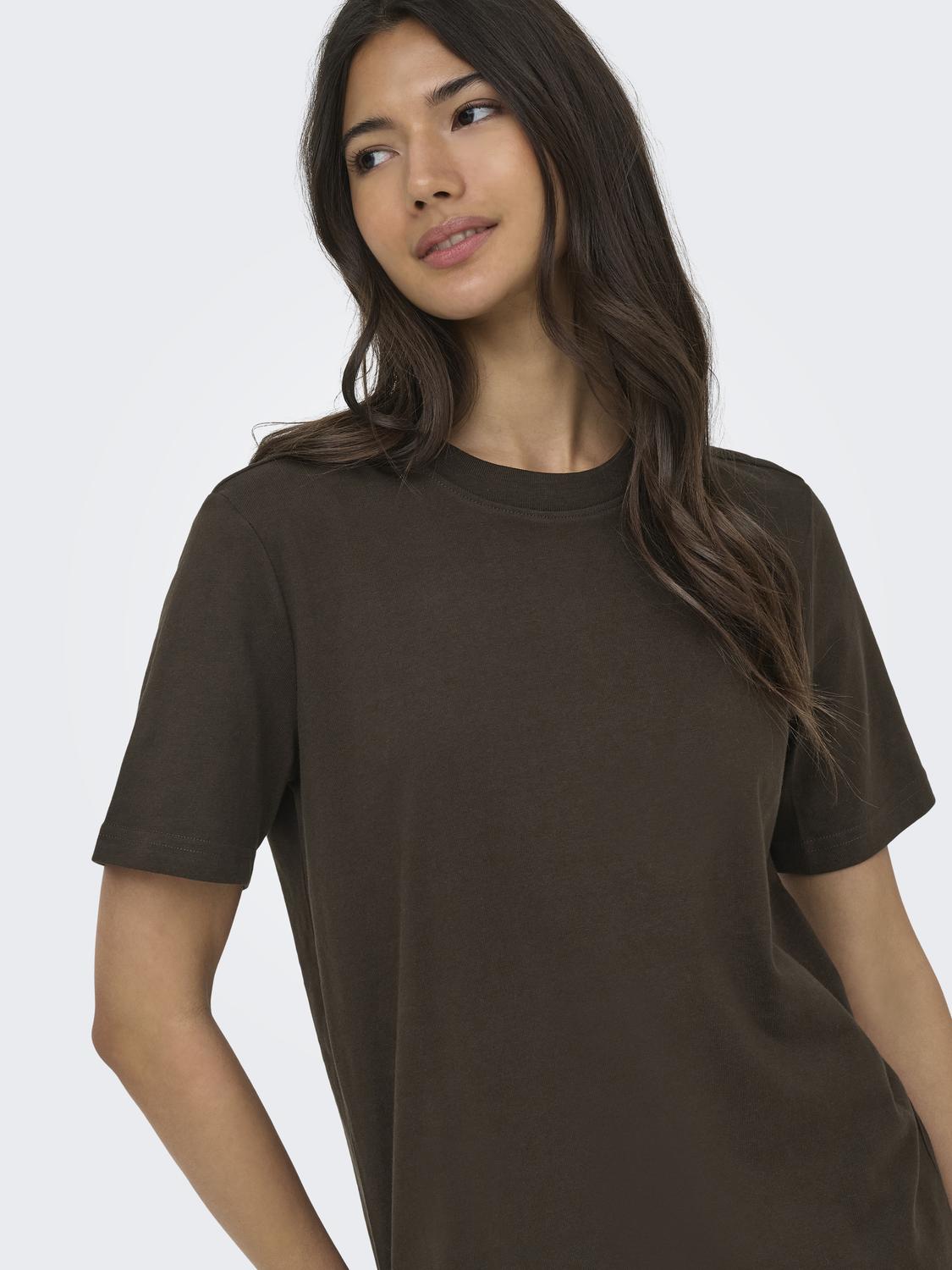 ONLMONJA Basic Regular Fit T-shirt med O-hals design