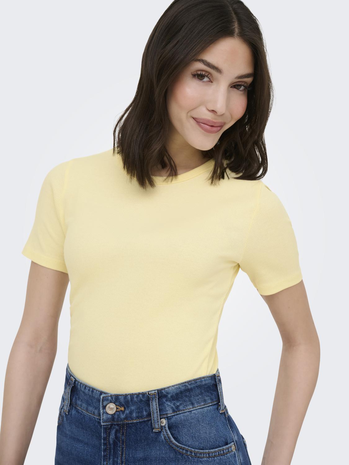 JDYLUCKY S/S O NECK TOP JRS NOOS