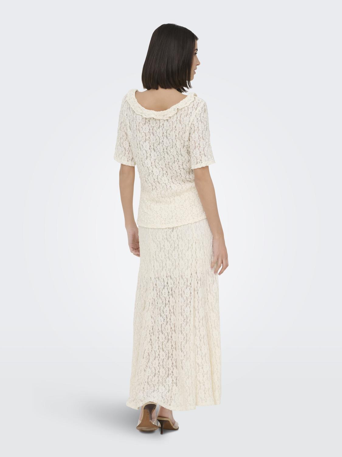 JDYGALLAS LONG LACE SKIRT JRS - 2