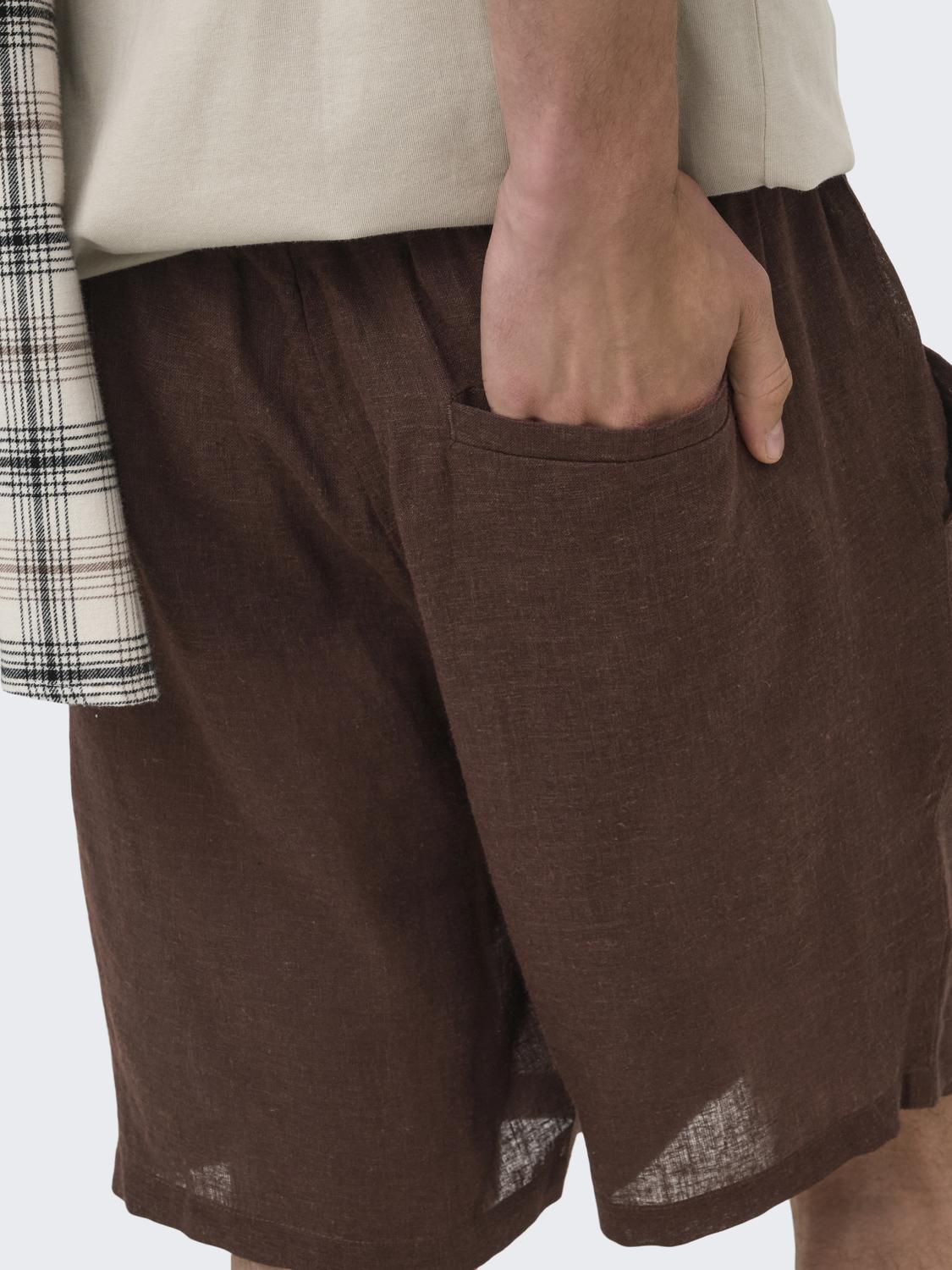 ONSLAURENCE LINEN BLEND SHORTS NOOS