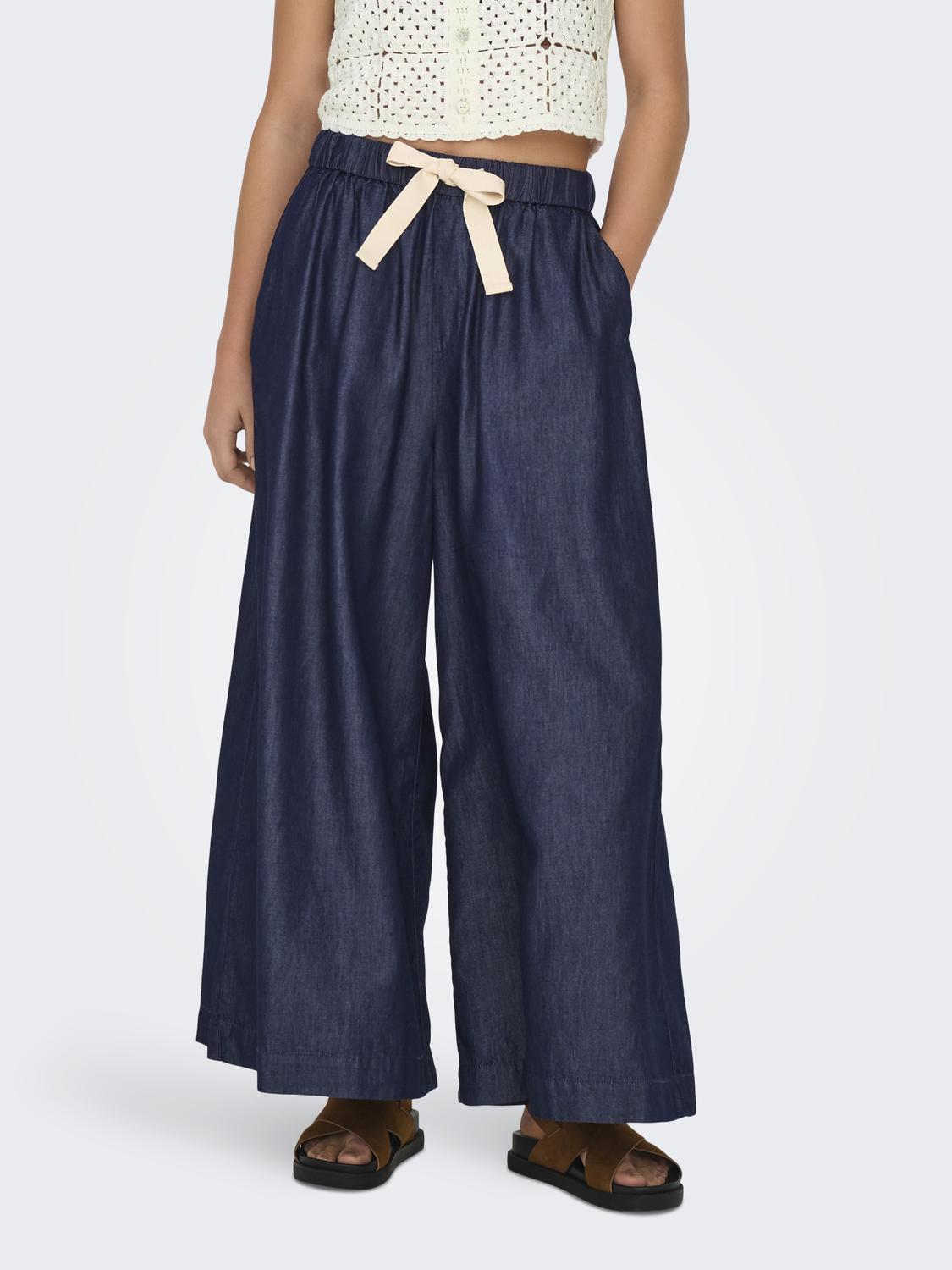 ONLBEA HW WIDE PALAZZO ANKLE DNM NOOS