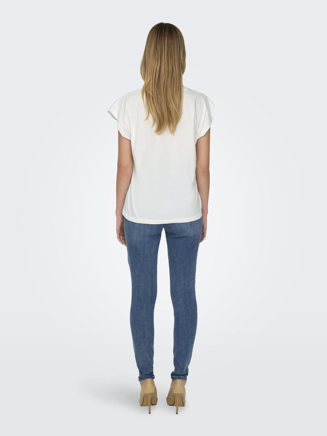 JDYROSE LIFE S/S EMB TOP JRS