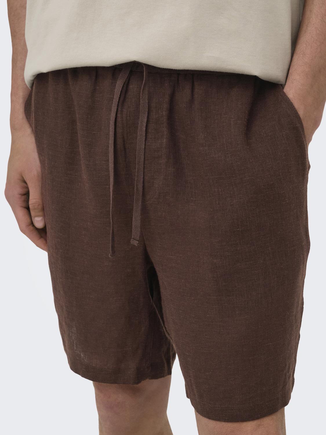 ONSLAURENCE LINEN BLEND SHORTS NOOS