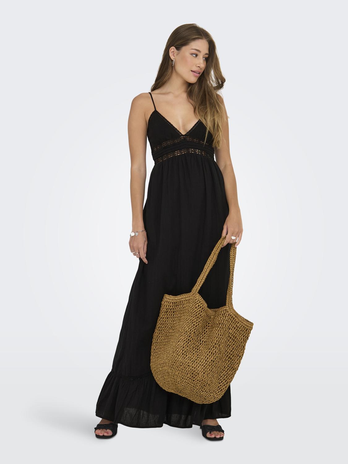 ONLEMBER S/L LONG RUFFLE DRESS WVN