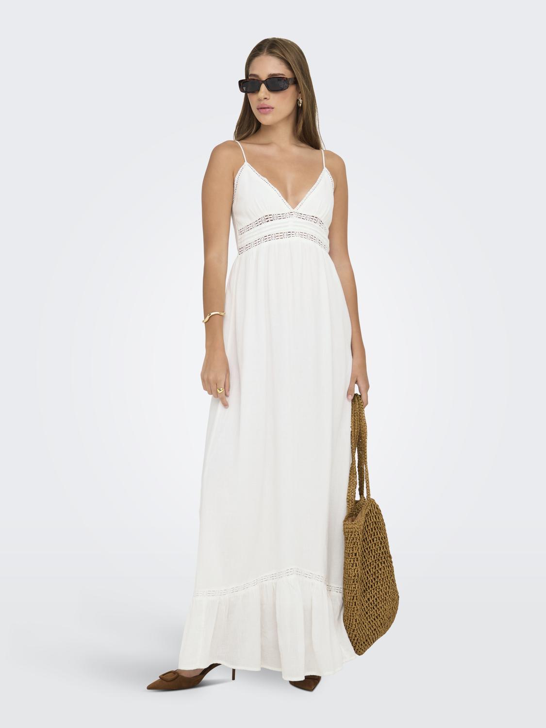 ONLEMBER S/L LONG RUFFLE DRESS WVN