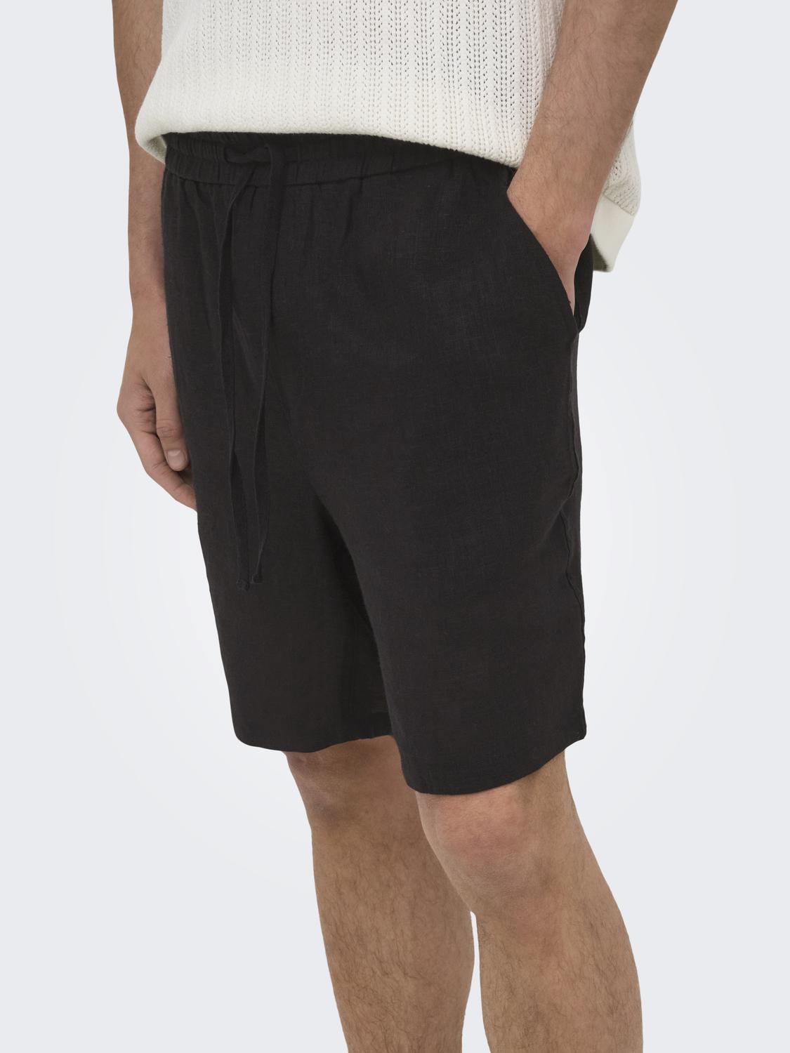 ONSLAURENCE LINEN BLEND SHORTS NOOS