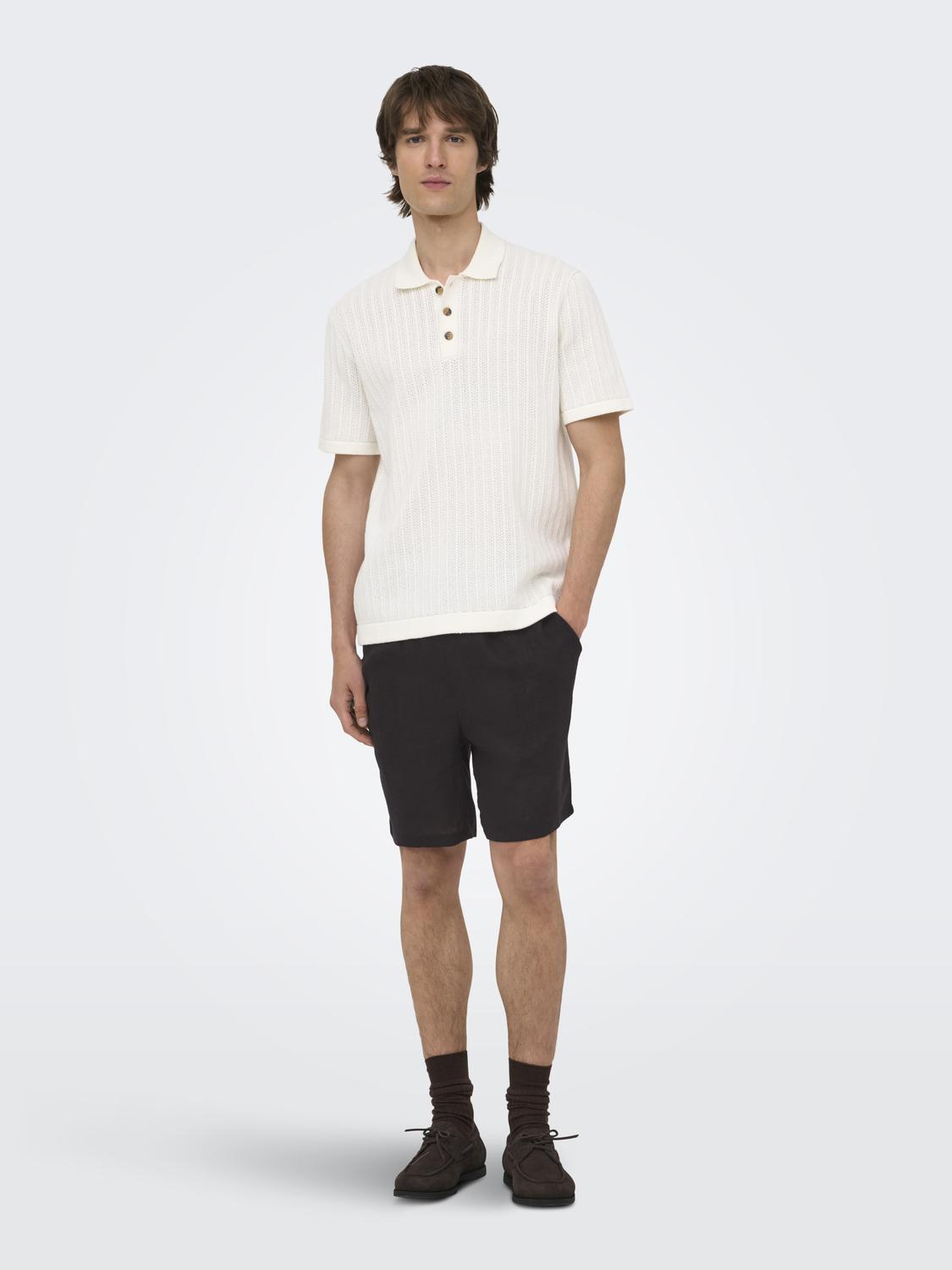 ONSLAURENCE LINEN BLEND SHORTS NOOS