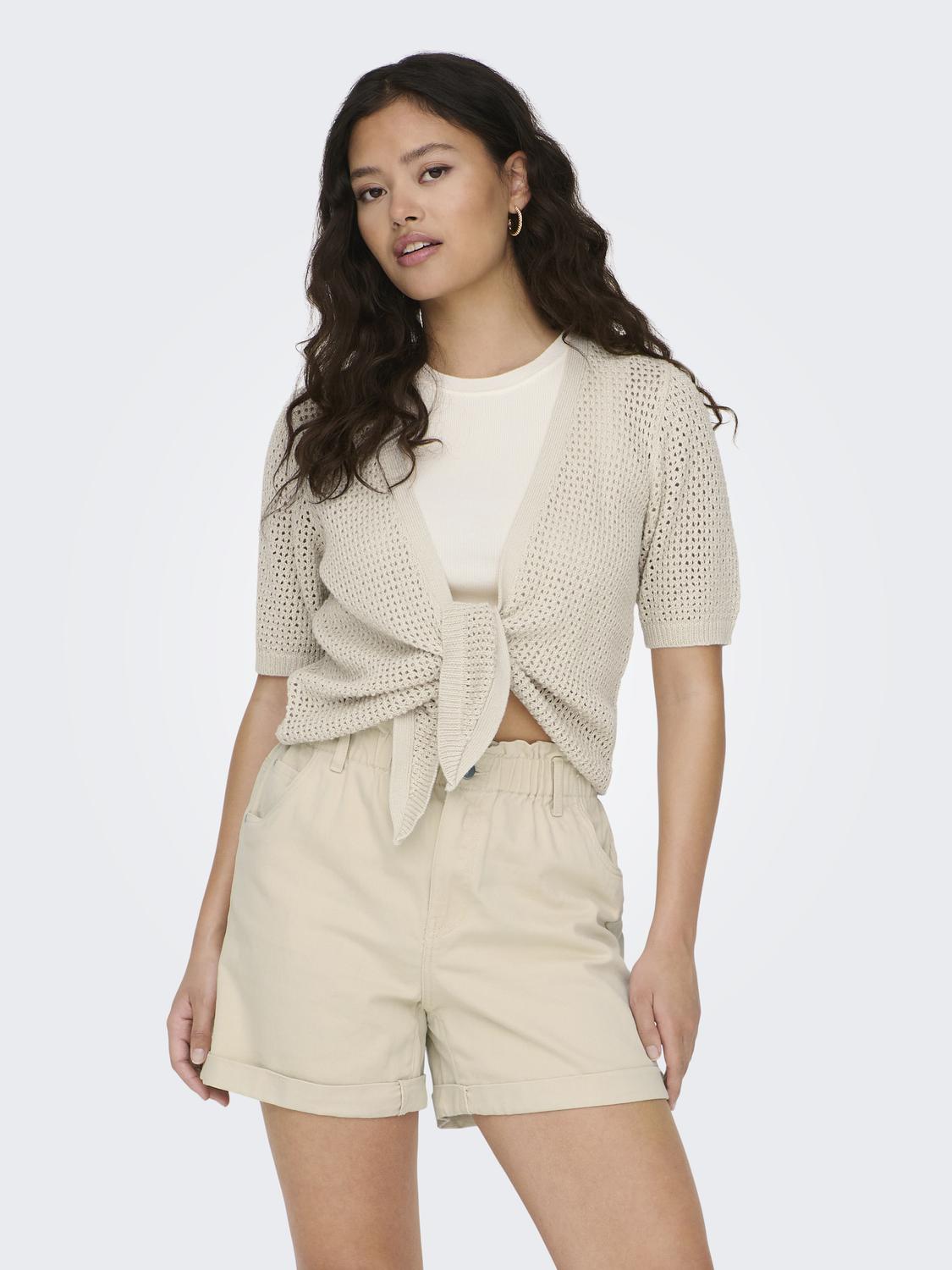 JDYMEHEDI 2/4 SHORT TIE CARDIGAN KNT