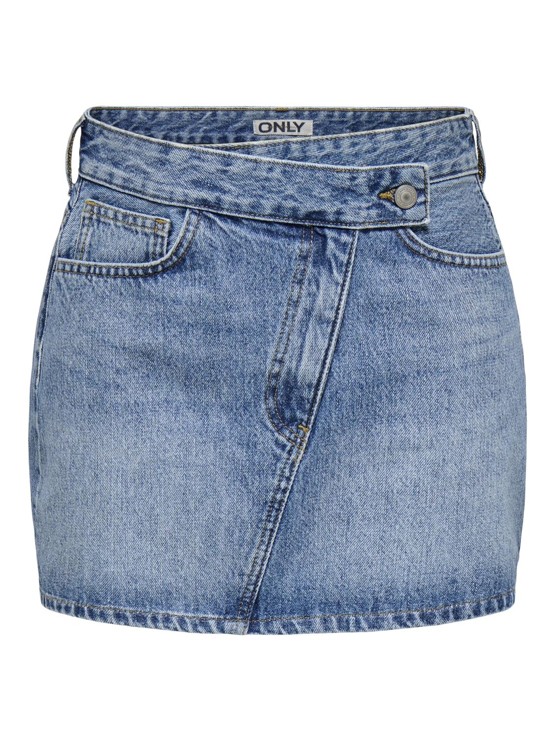 ONLLUCKY UNEVEN MINI SKIRT DNM AZG