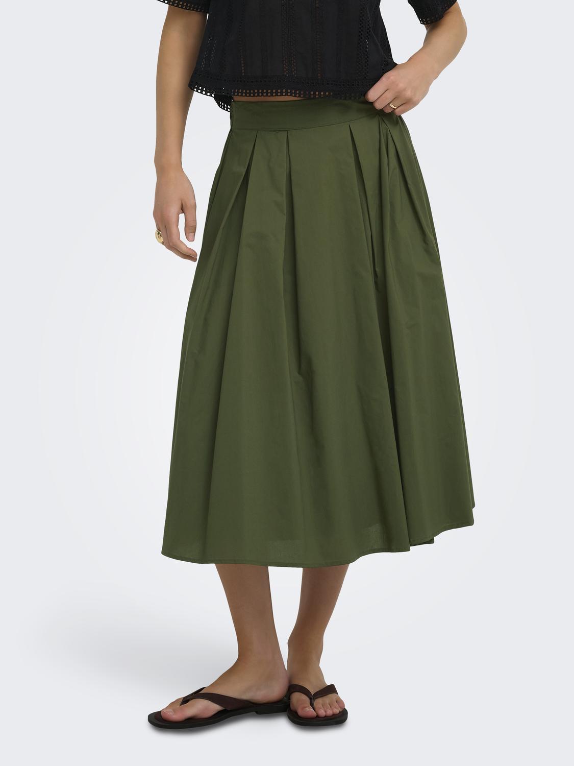 ONLMAILA LONG PLEAT SKIRT WVN