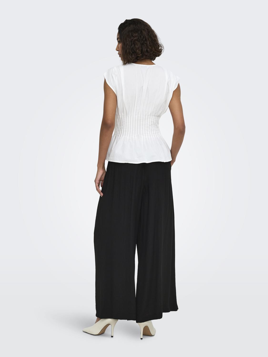 ONLGINI MIKASI WIDE PULL UP PANT WVN OS - 2