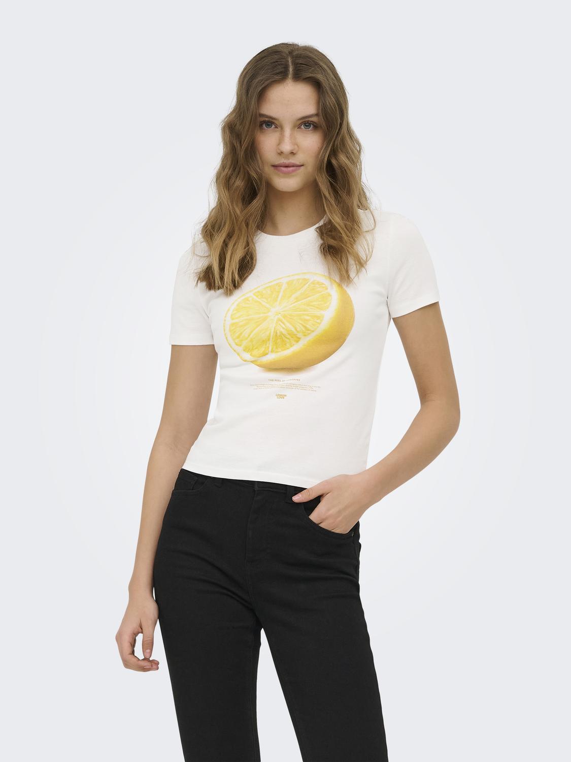ONLPRINCESS S/S O-NECK TOP CS JRS