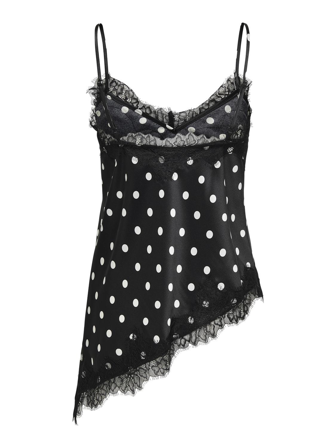 ONLBELLA STRAP SATIN LACE TOP WVN EX - 7