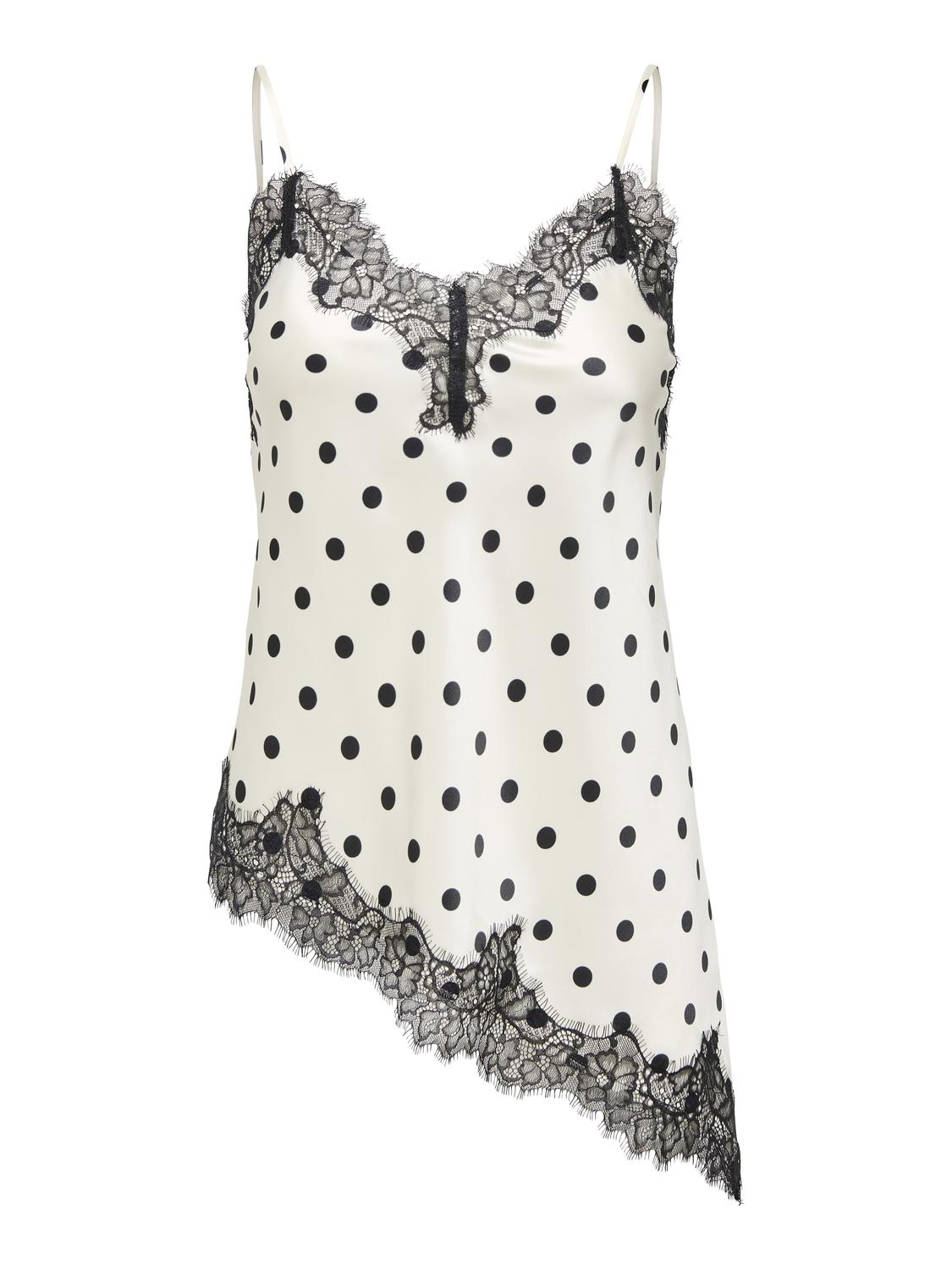 ONLBELLA STRAP SATIN LACE TOP WVN EX - 3