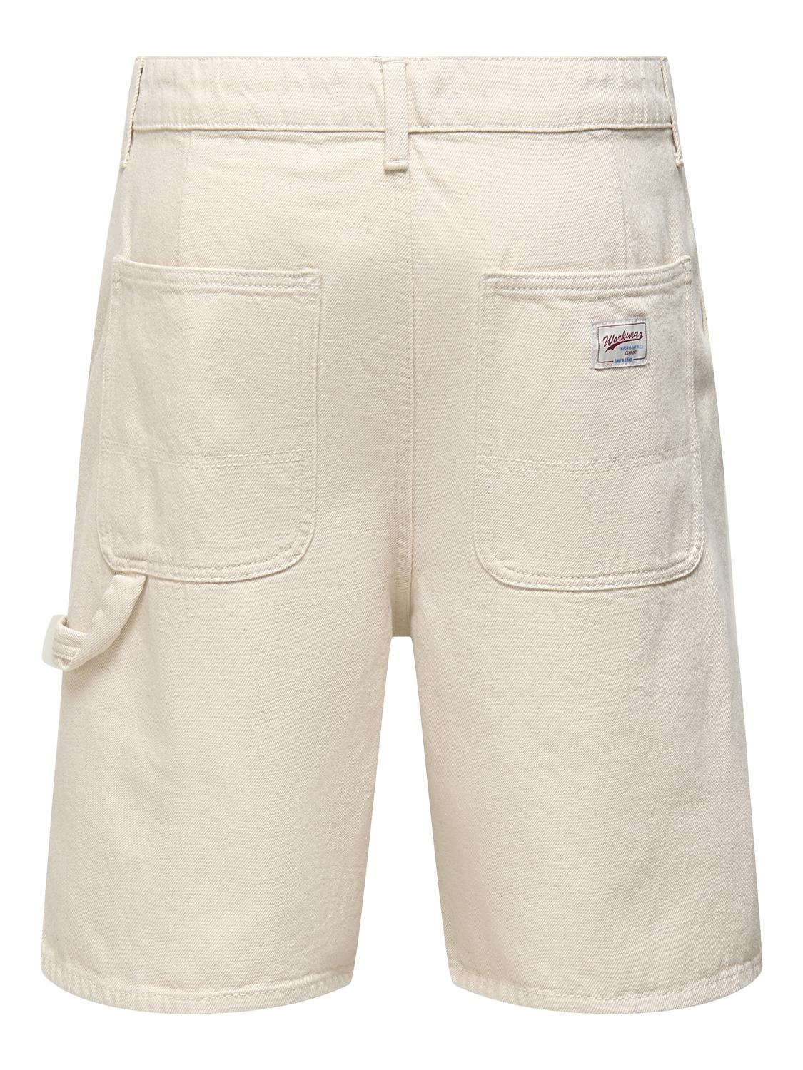 ONSEDGE WORK ECRU 8347 PIM DNM SHORTS WW - 2