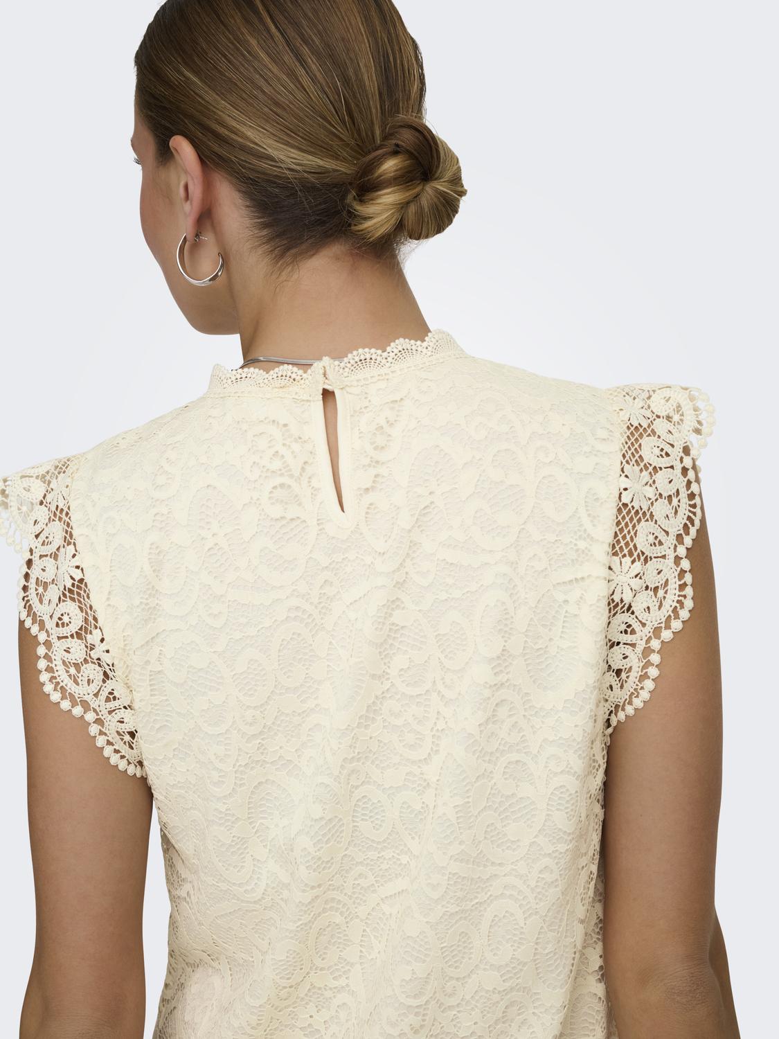 JDYLOTAS S/L LACE TOP JRS NOOS - 4