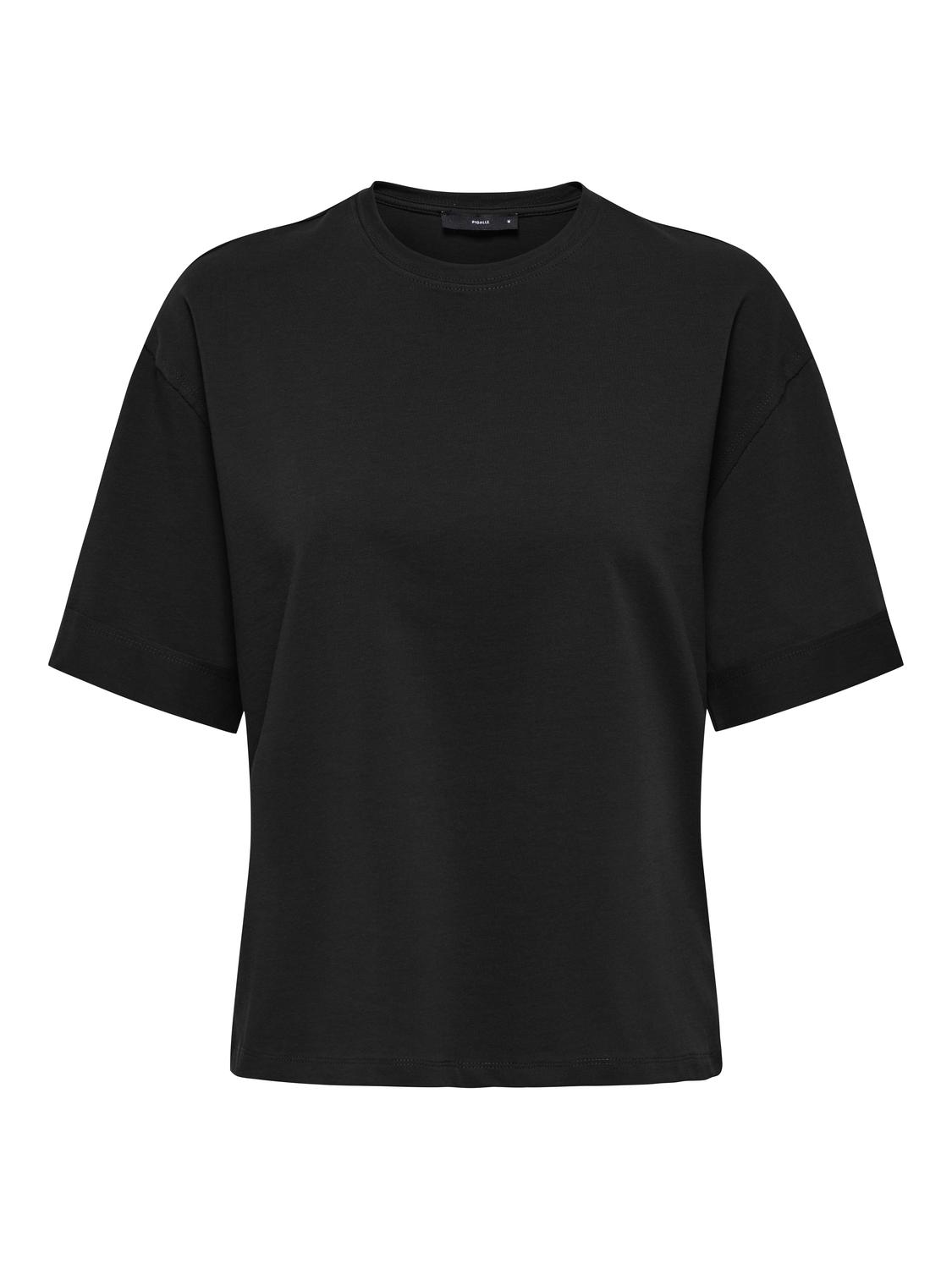 PGBEA Dames O-Hals Basic Top met Korte Mouwen