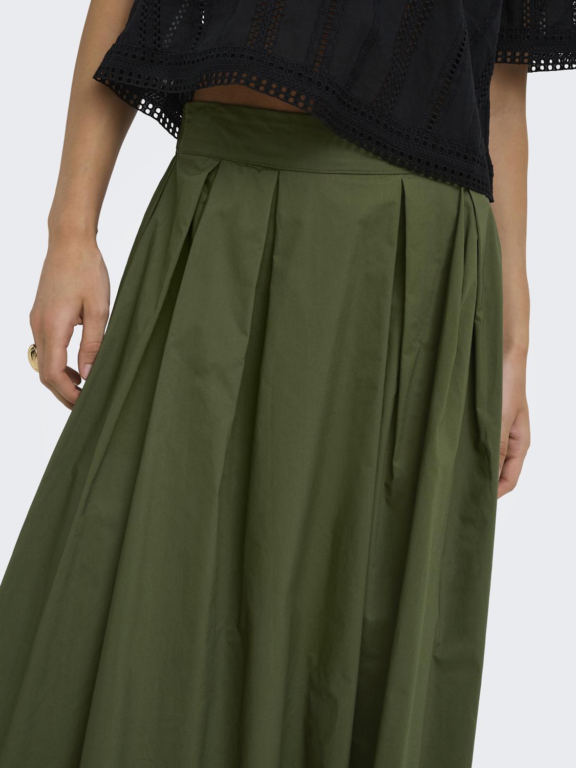 ONLMAILA LONG PLEAT SKIRT WVN - 5