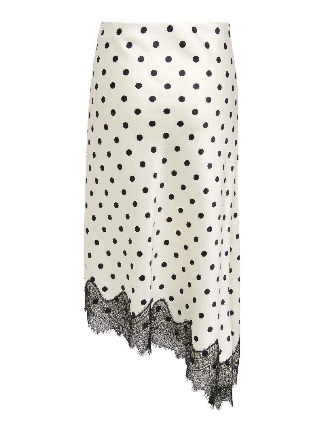 ONLBELLA SLANTED SATIN LACE SKIRT WVN - 7