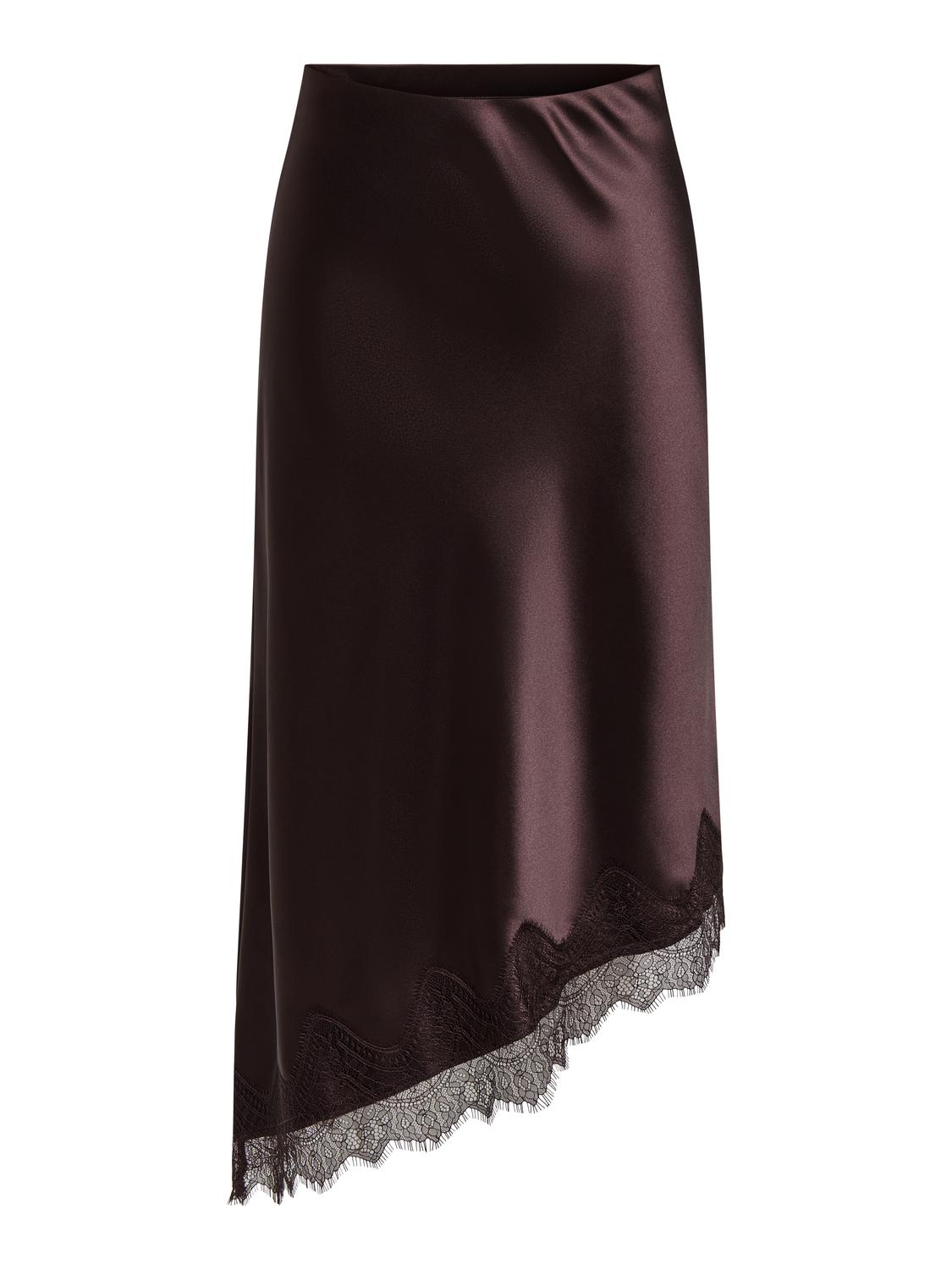 ONLBELLA SLANTED SATIN LACE SKIRT WVN - 3