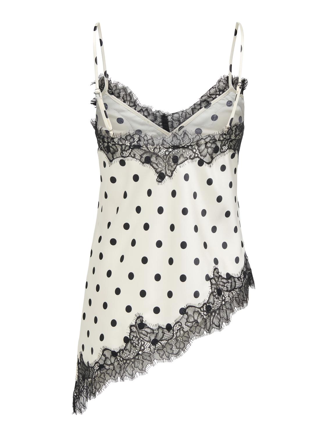 ONLBELLA STRAP SATIN LACE TOP WVN EX - 7