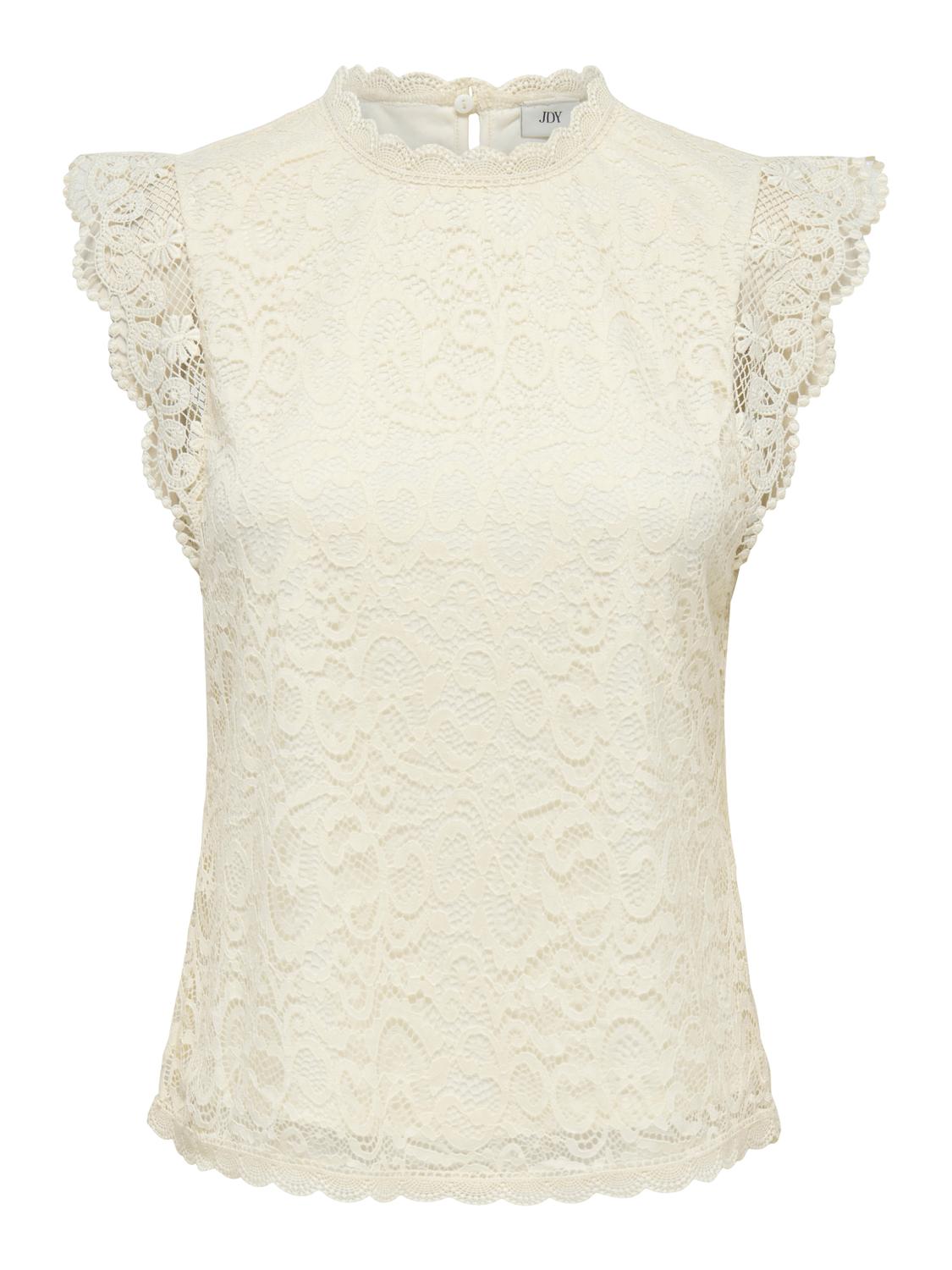 JDYLOTAS S/L LACE TOP JRS NOOS - 3