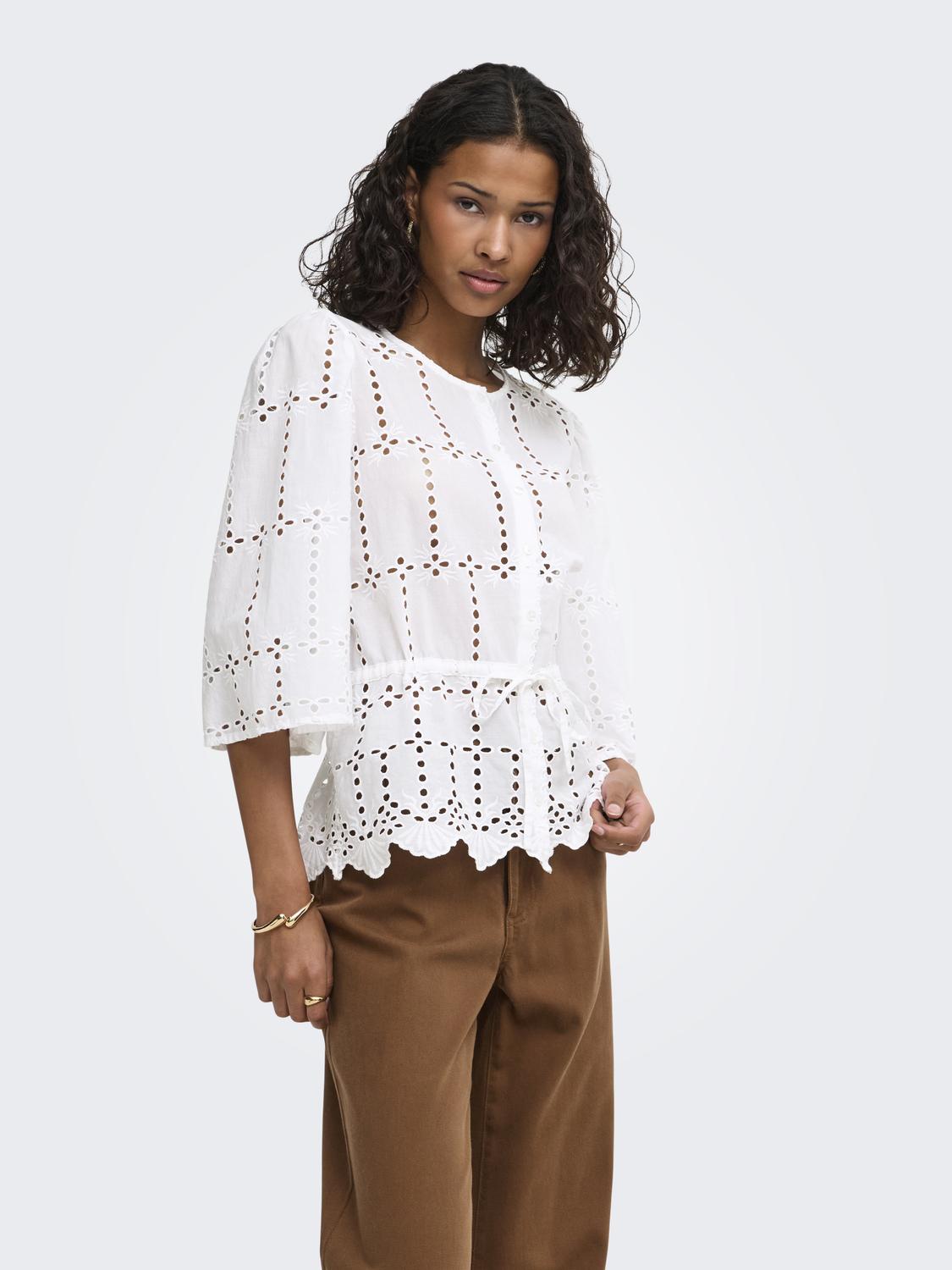 JDYJOJO 3/4 ANGLAISE SHIRT WVN