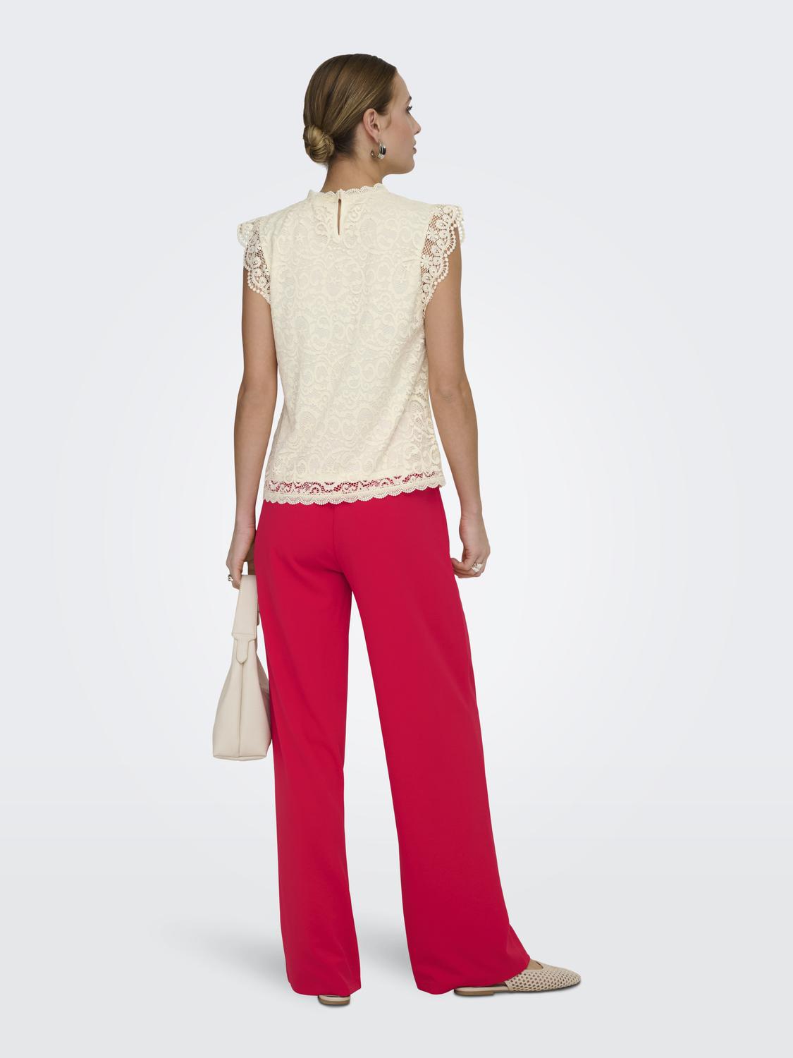 JDYLOTAS S/L LACE TOP JRS NOOS - 2