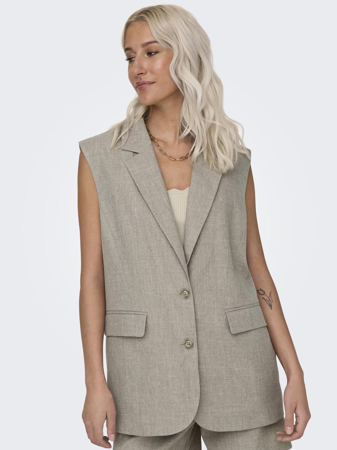 ONLLINDA S/L MEL OVERSIZE WAISTCOAT TLR - 4