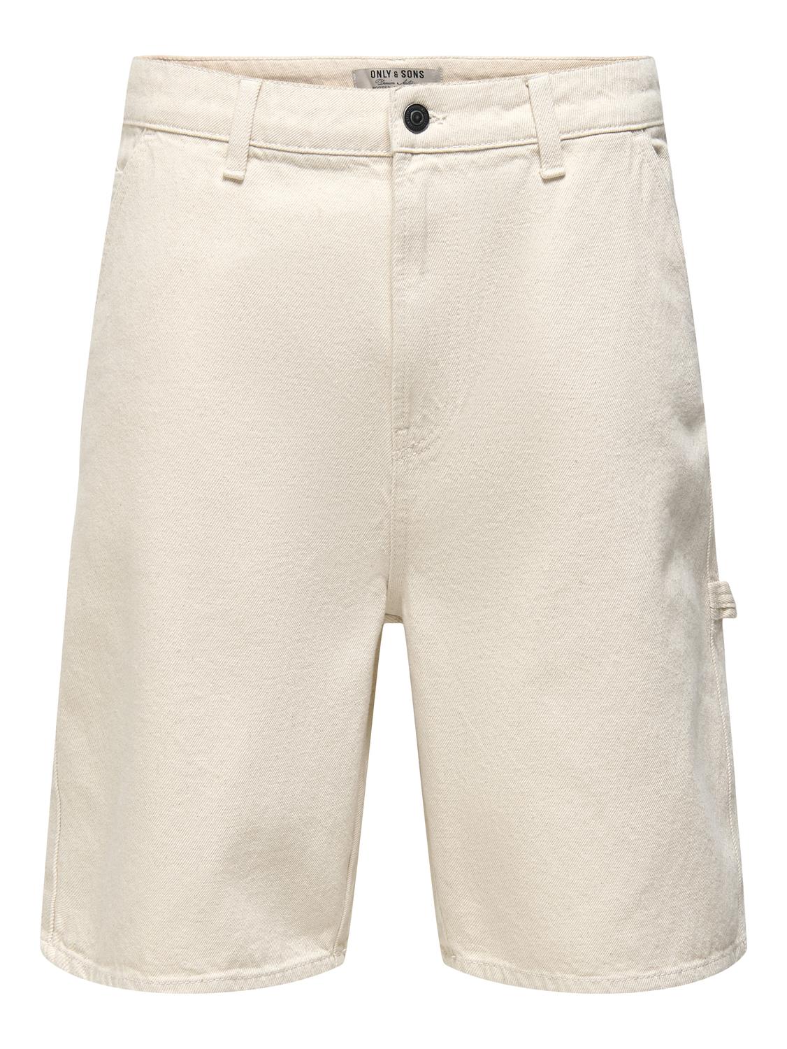 ONSEDGE WORK ECRU 8347 PIM DNM SHORTS WW