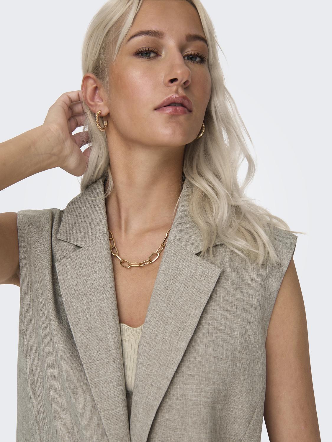 ONLLINDA S/L MEL OVERSIZE WAISTCOAT TLR - 5